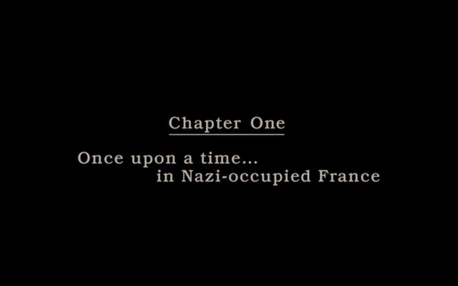 Opening Title to Inglourious Basterds.  "Once Upon A Time…" suggests a fairytale