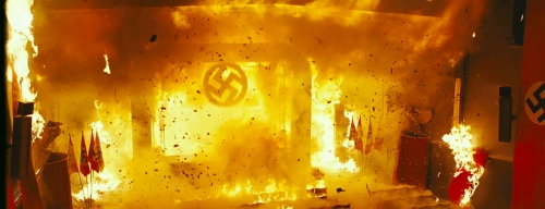 This final fire scene represents what we might wished had happened to all the Nazi leaders during WWII.  